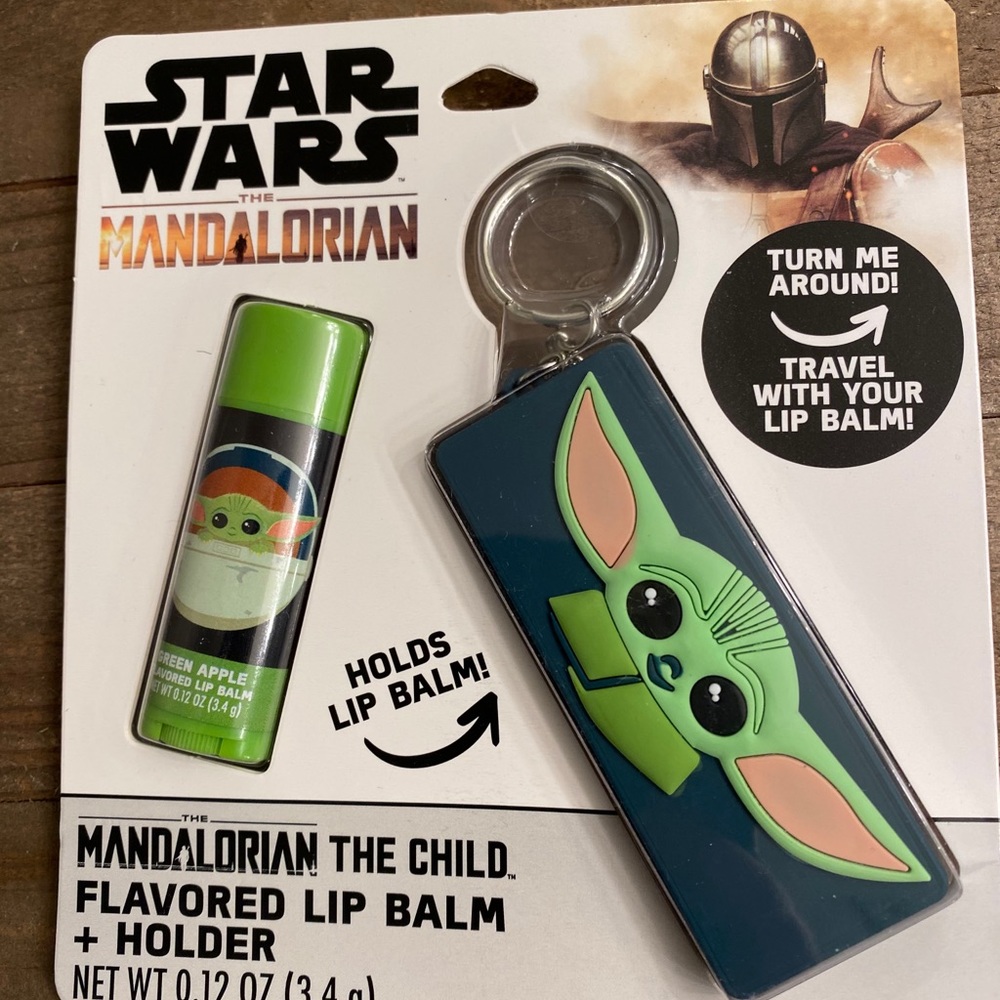 Baby Yoda Keychain Lip balm holder